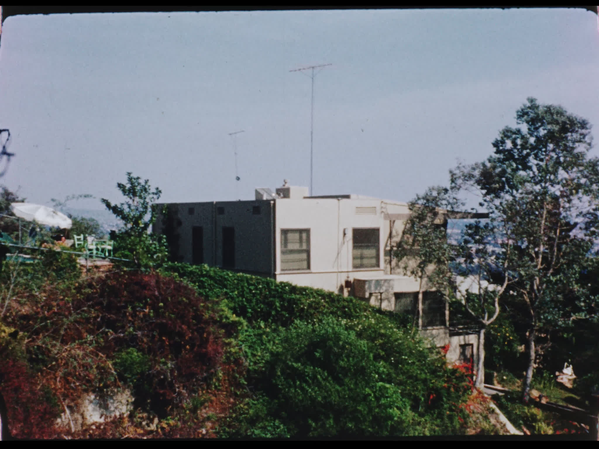 House on a Hill With Los Angeles in the Background