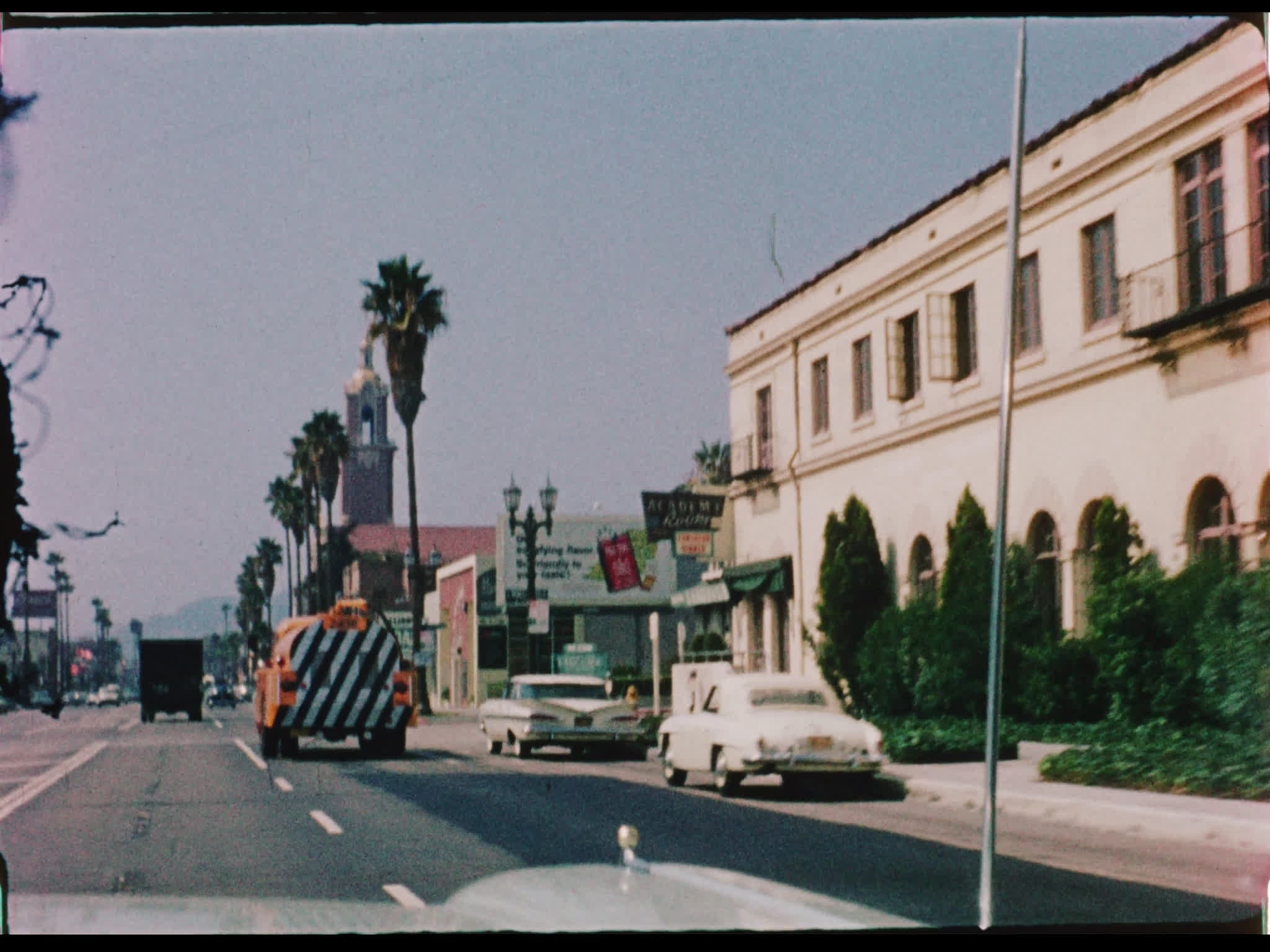 POV Driving Down Sunset Boulevard