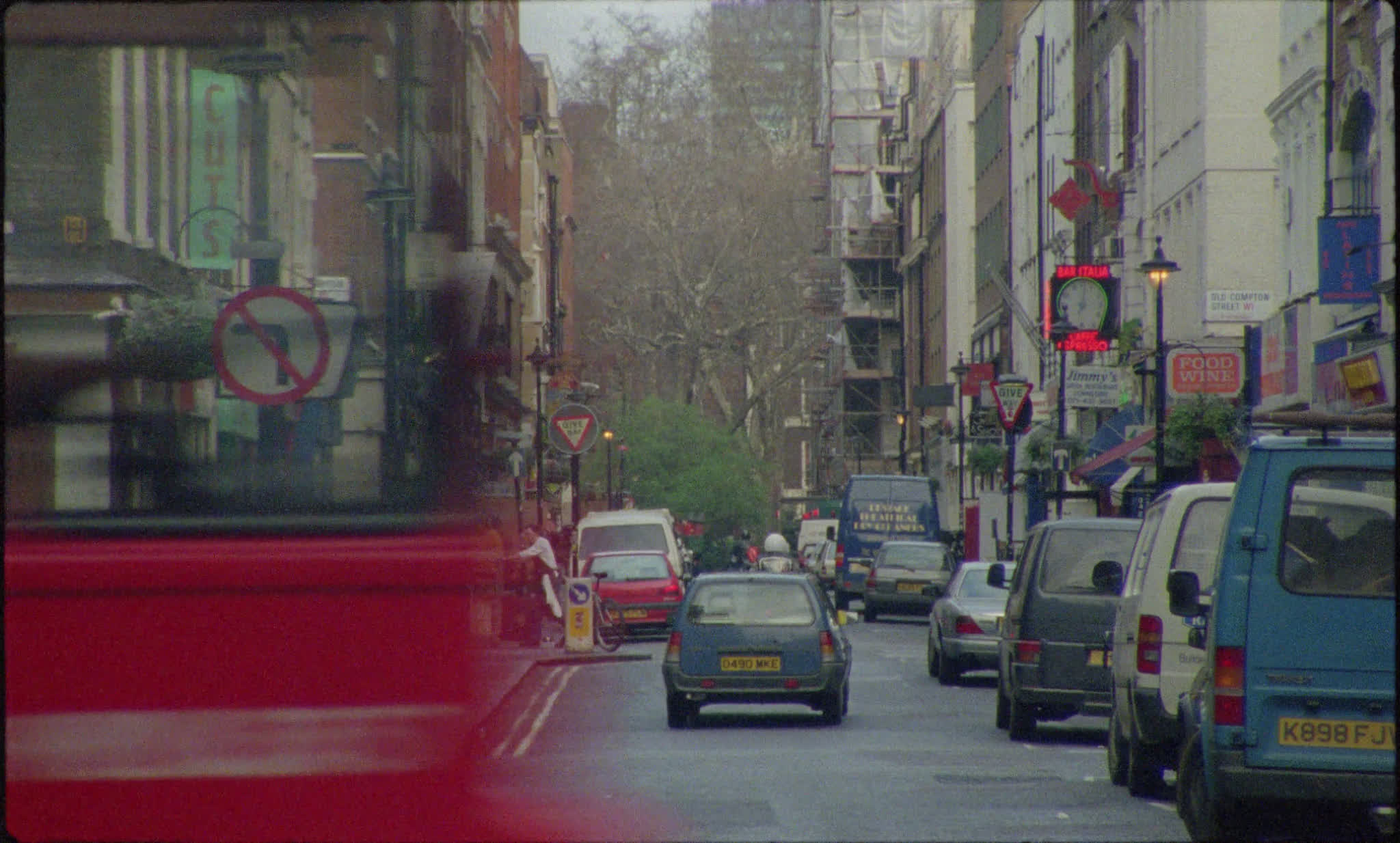 Traffic on Frith Street