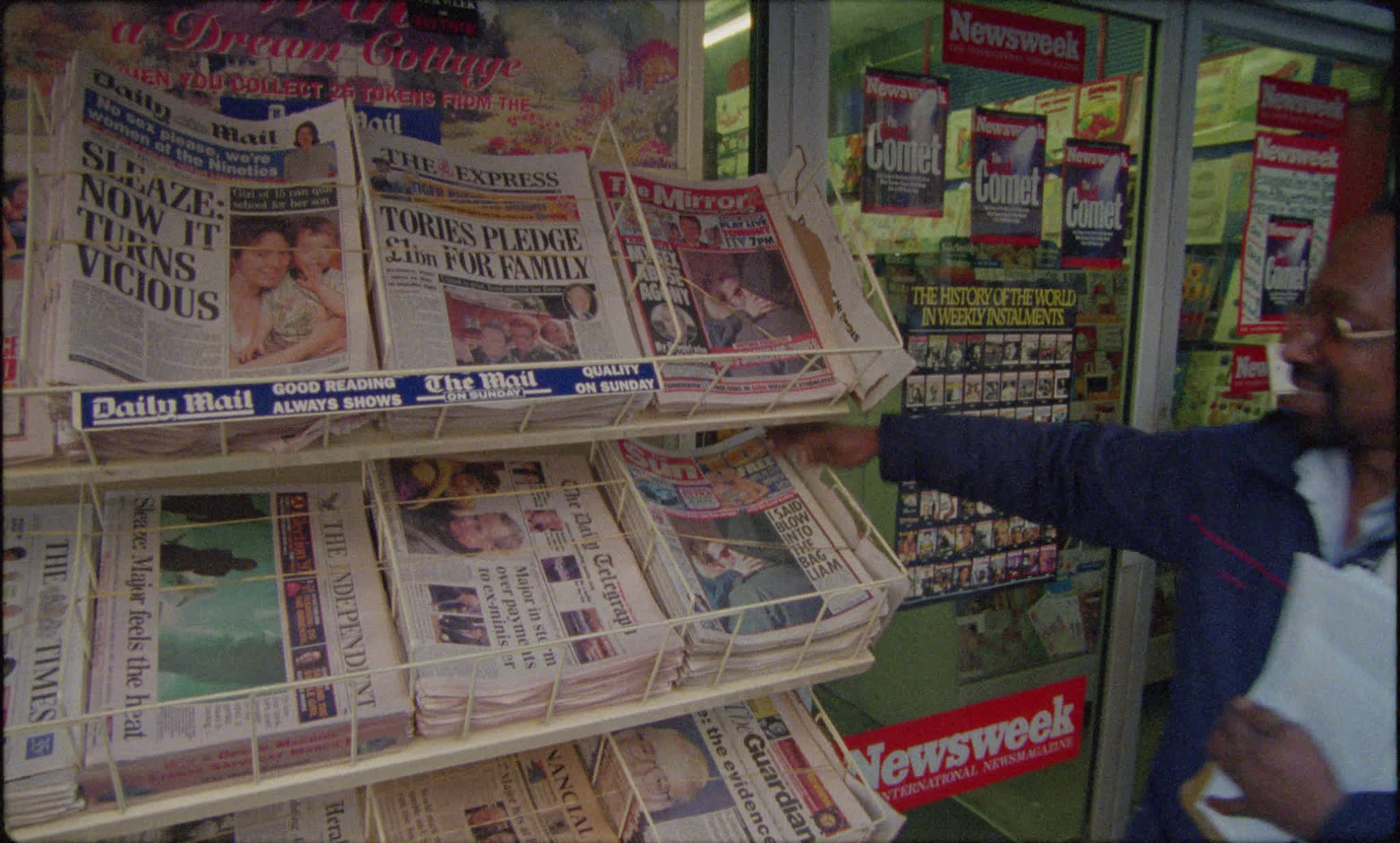 Papershop in Soho in 1997
