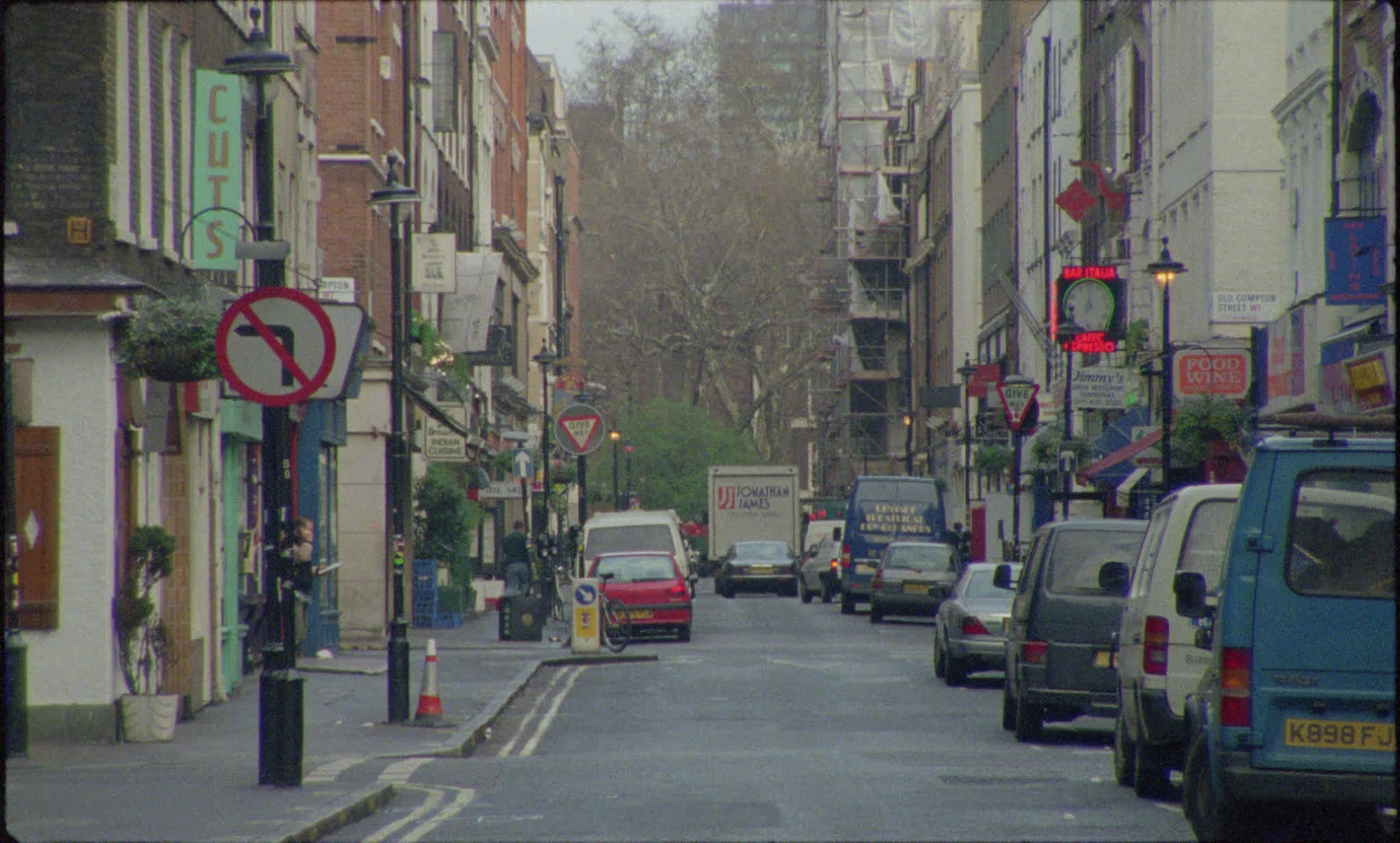 Traffic on Frith Street