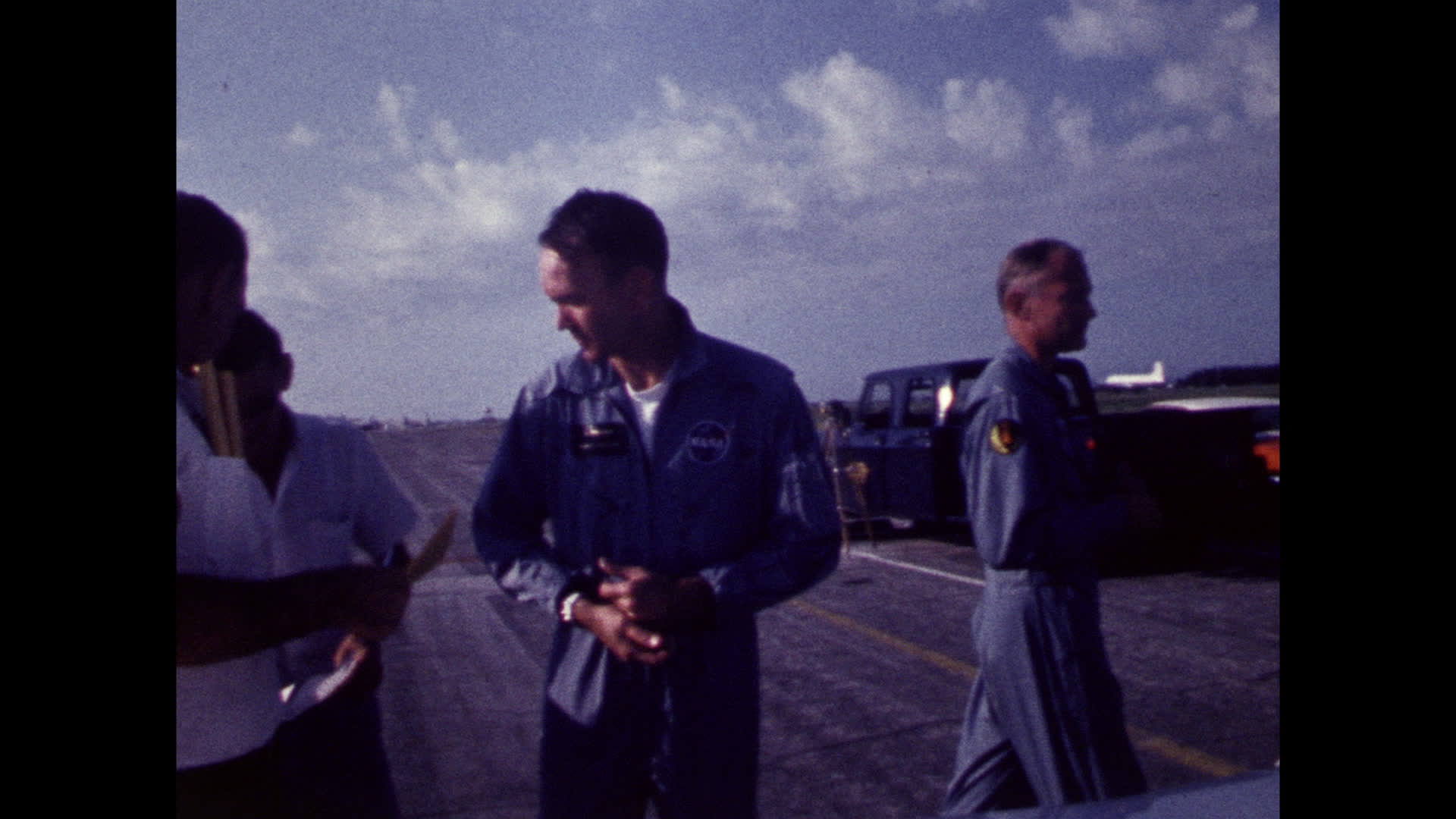 Michael Collins and Buzz Aldrin at Patrick Air Force Base