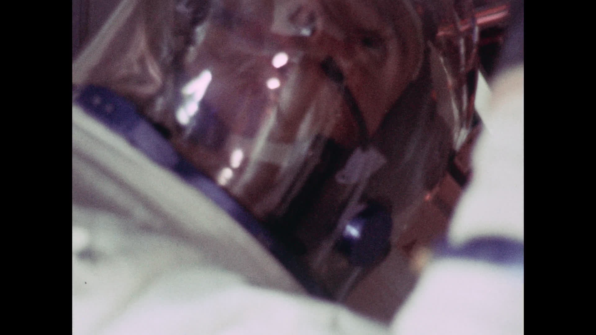 Michael Collins in the Apollo 11 Command Module