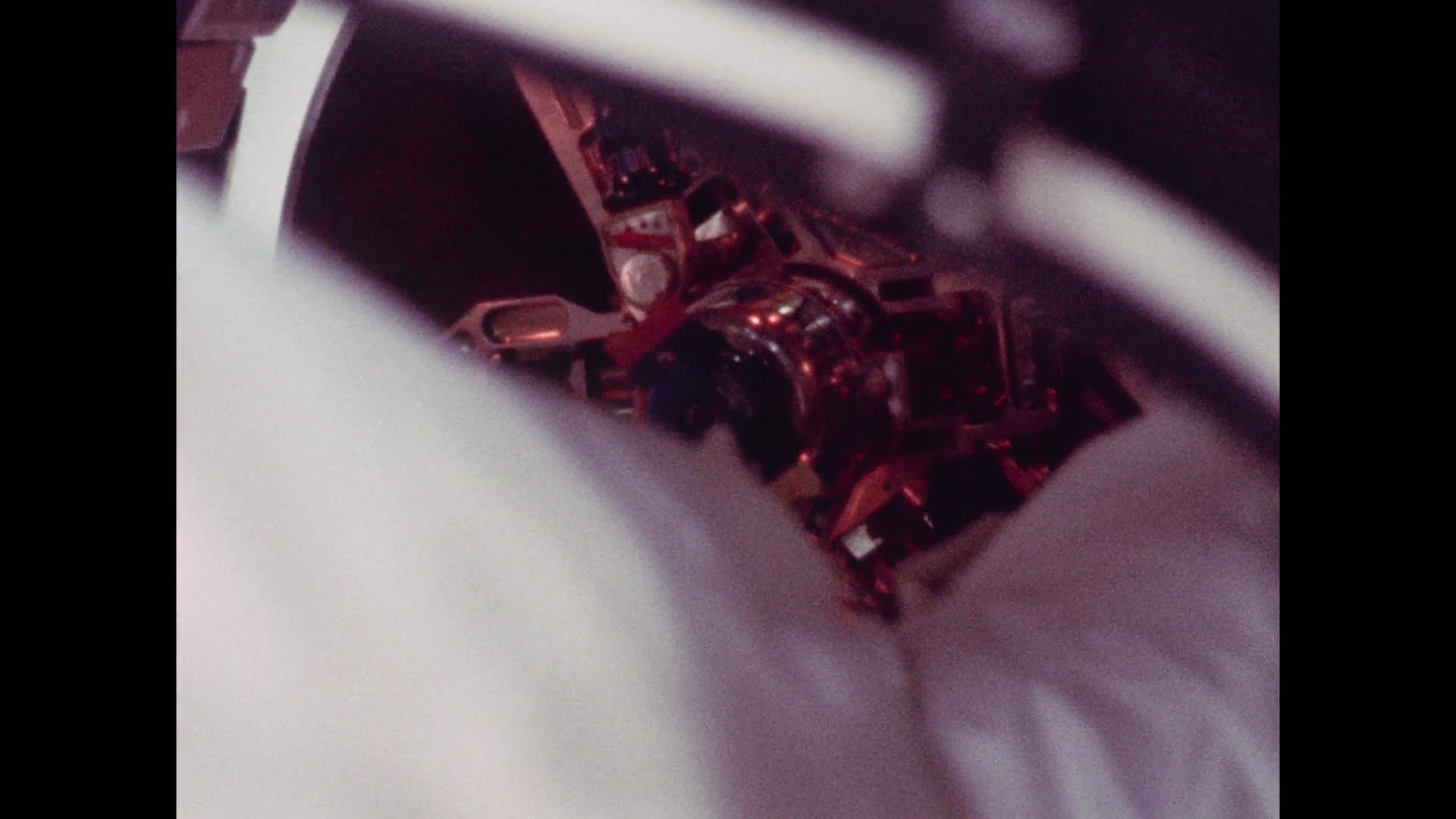 Michael Collins in the Apollo 11 Command Module