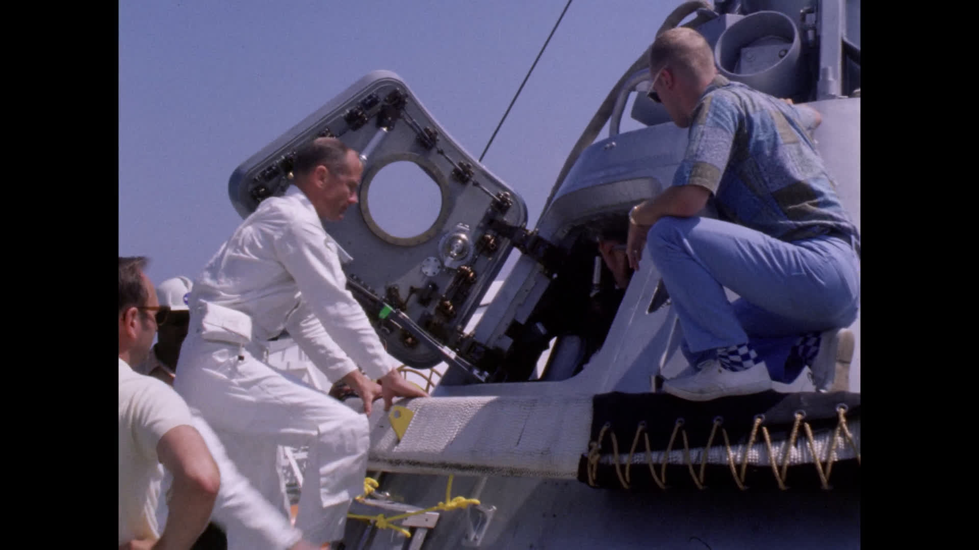 Apollo 11 Crew at Water Egress Training
