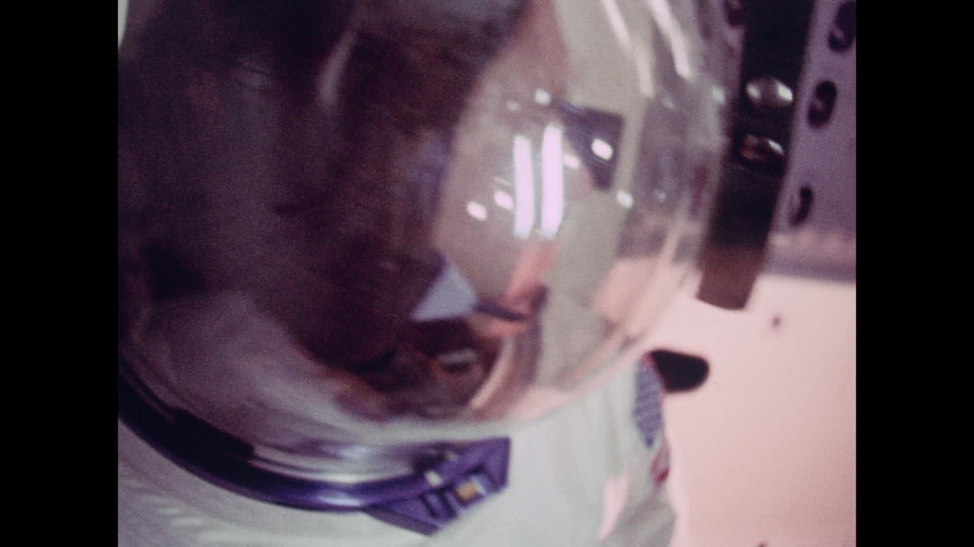 Michael Collins in the Apollo 11 Command Module