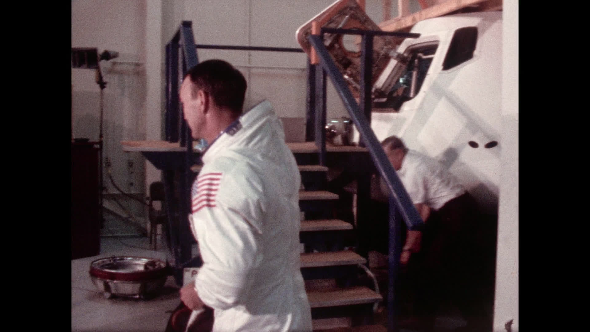 Michael Collins at Apollo 11 Command Module Training