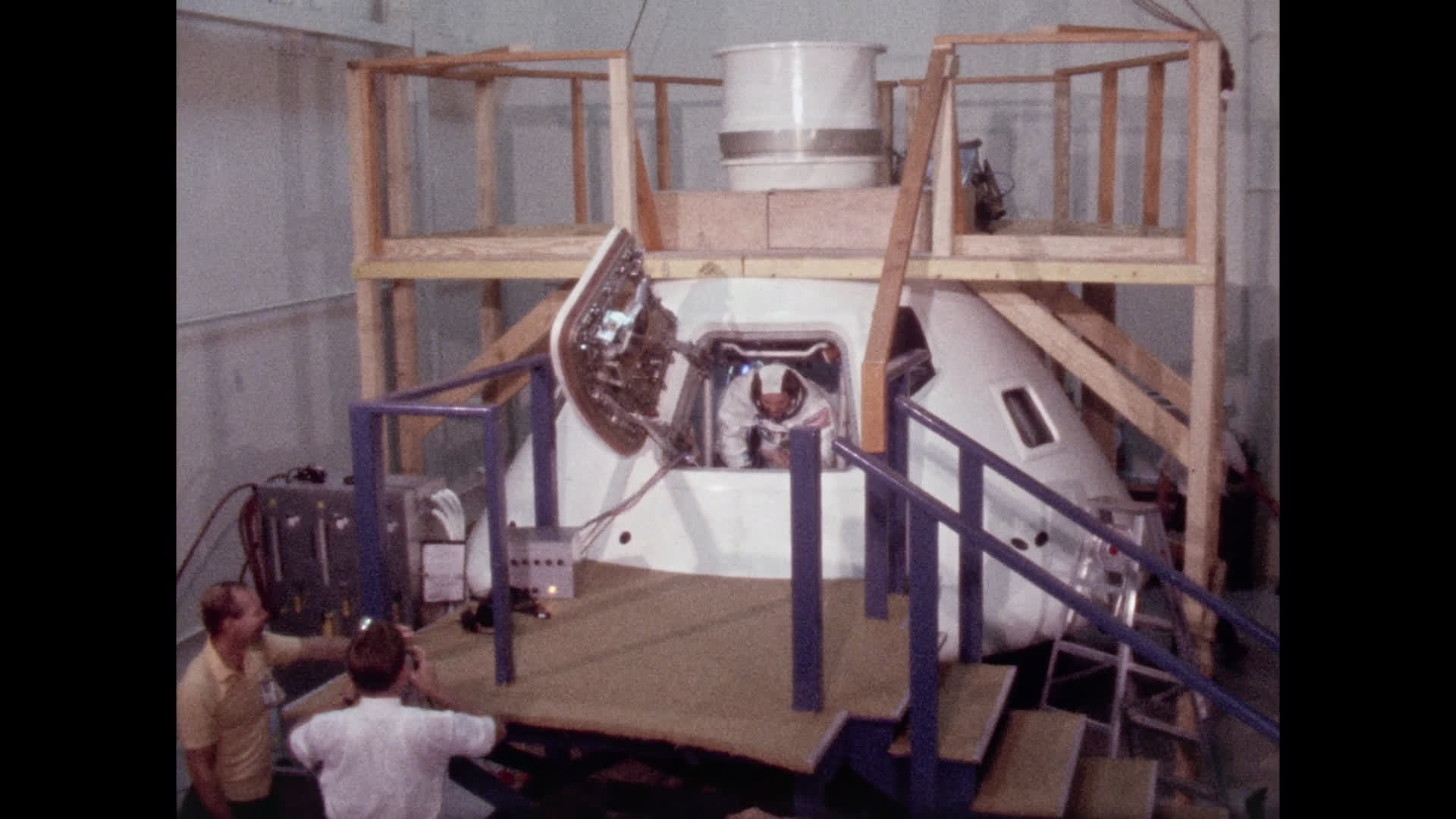 Michael Collins at Apollo 11 Command Module Training