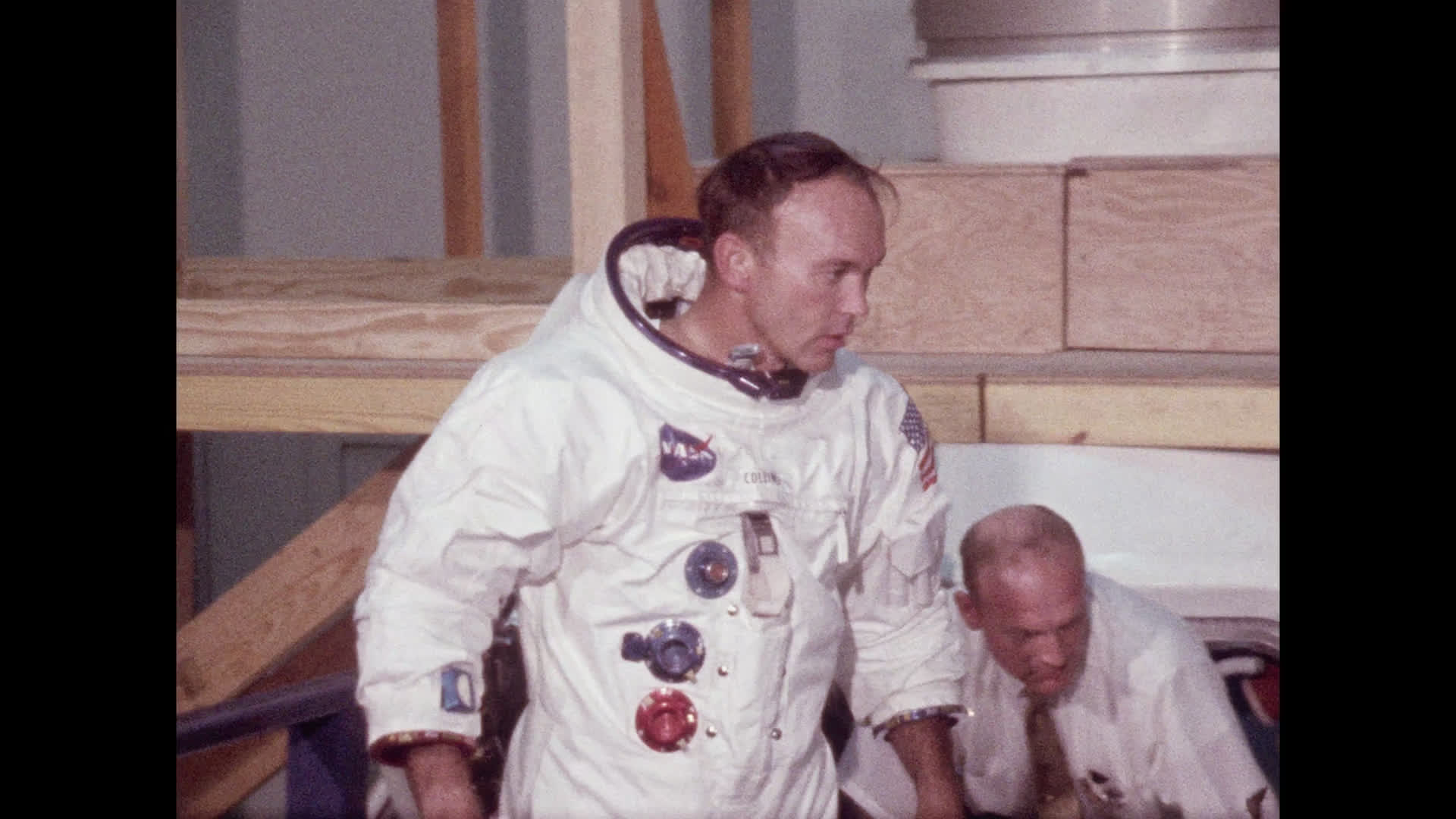 Michael Collins at Apollo 11 Command Module Training