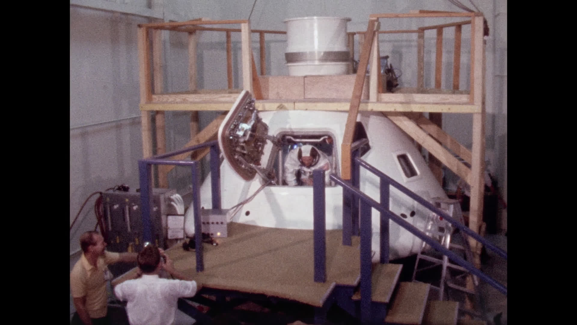 Michael Collins at Apollo 11 Command Module Training