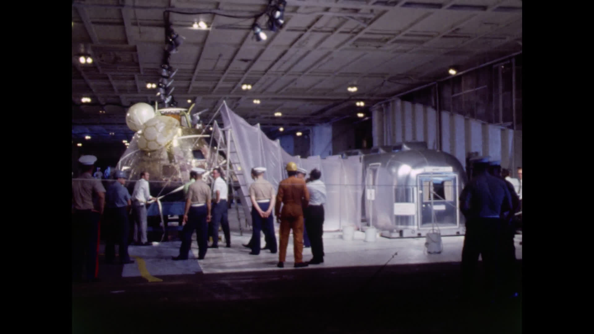 Apollo 11 Command Module and Mobile Quarantine Facility