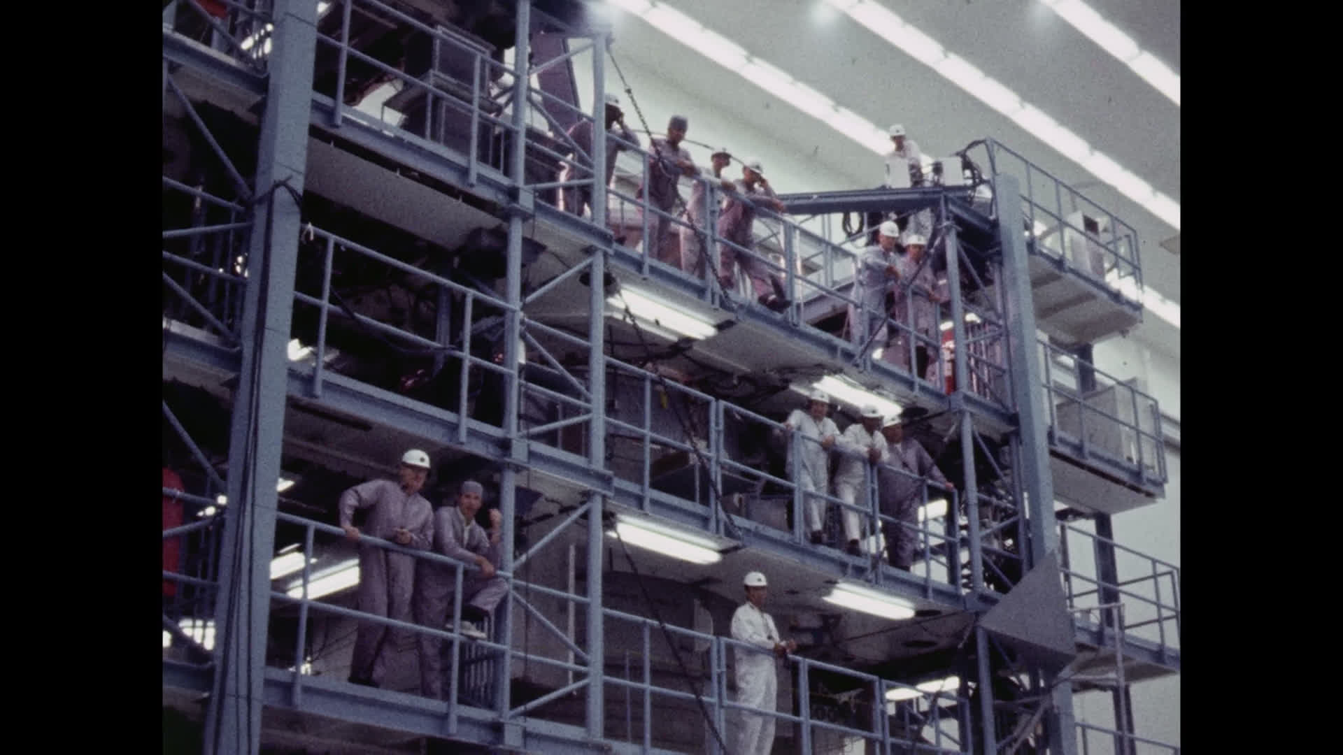 Rockwell Engineers Watch Apollo 11 Landing
