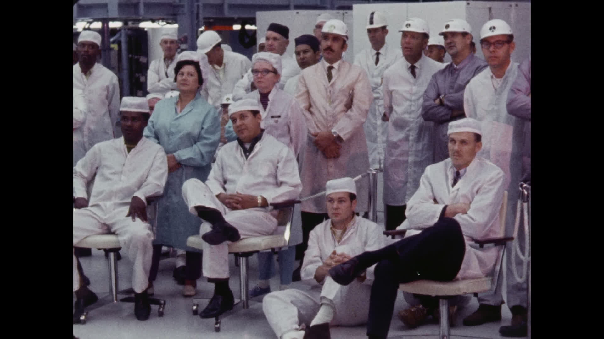 Rockwell Engineers Watch Apollo 11 Landing