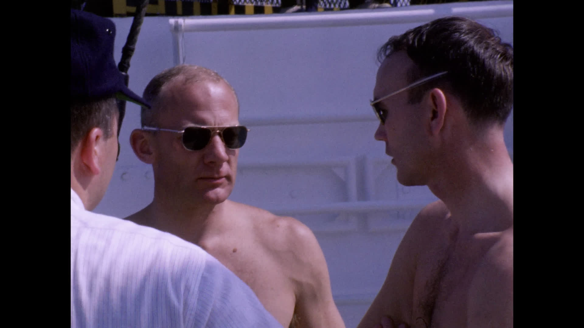 Buzz Aldrin and Michael Collins