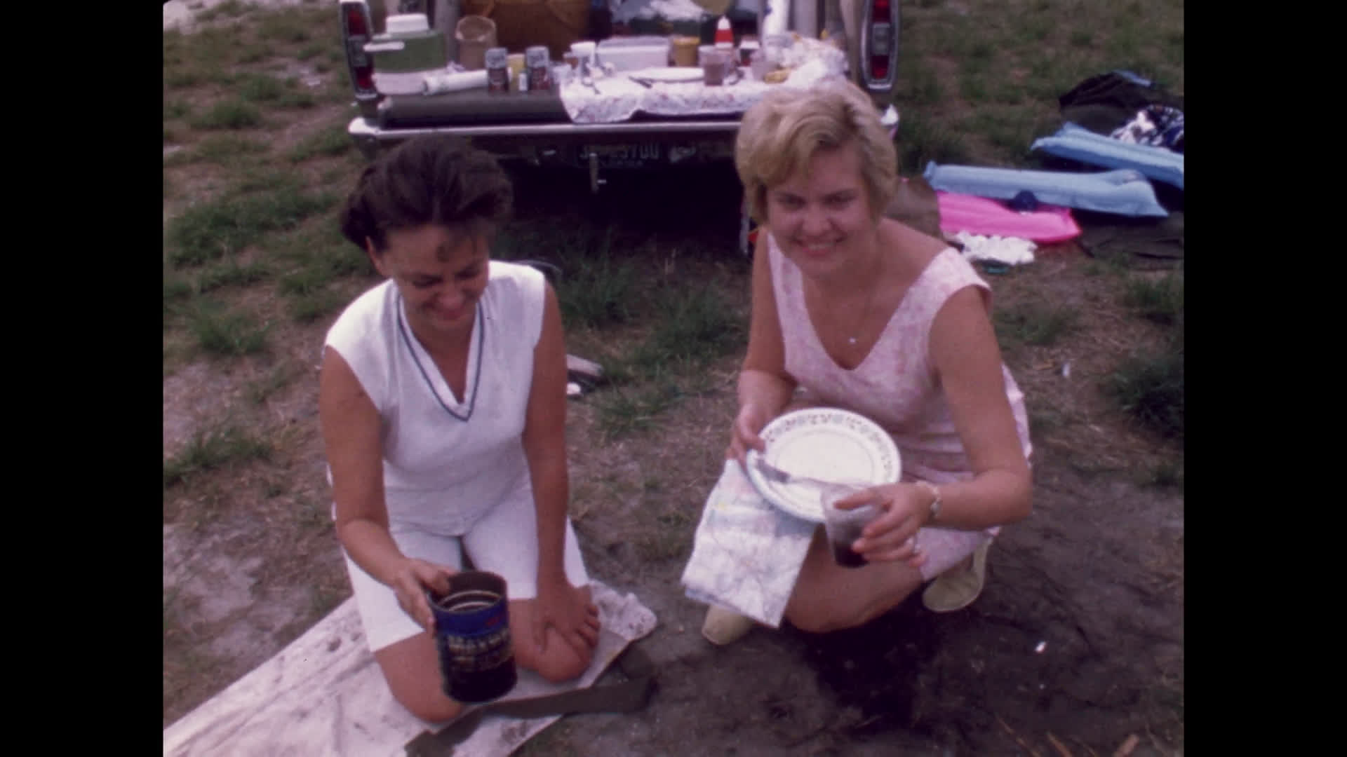 Women Picnicking at Cocoa Beach