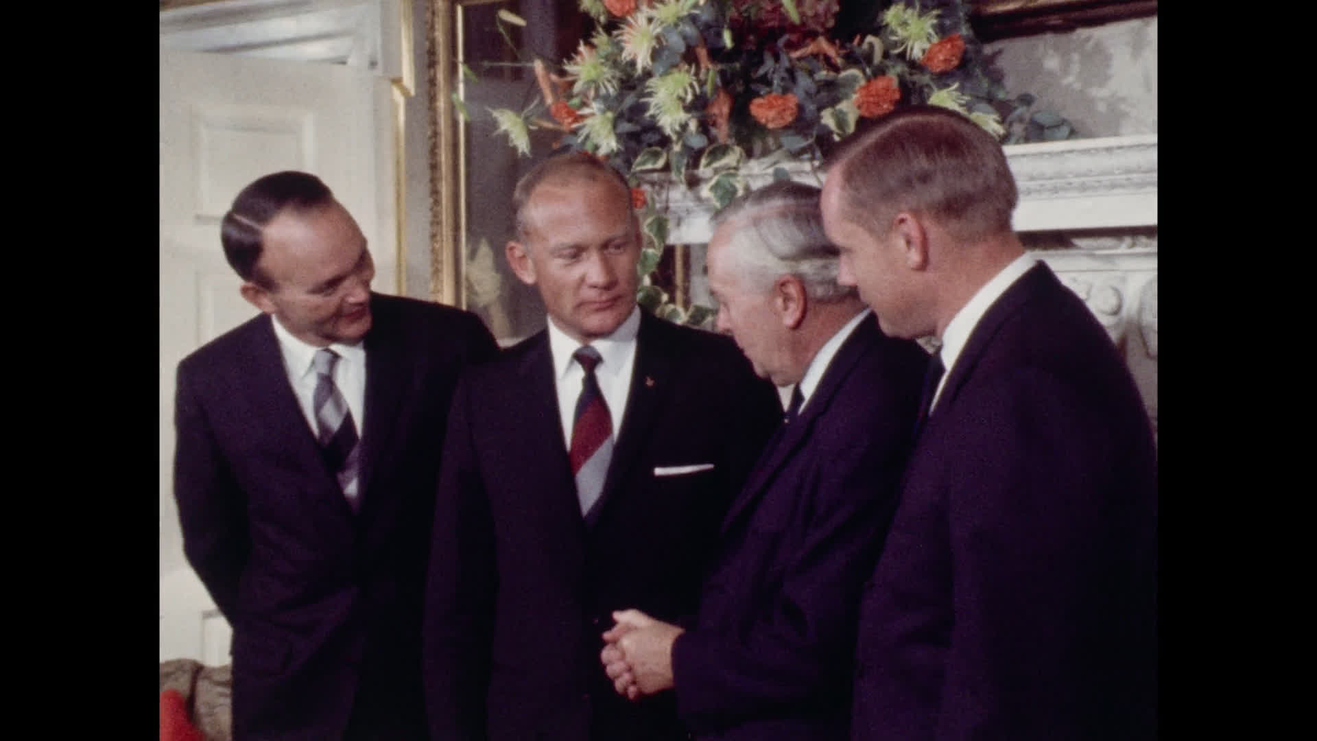 Apollo 11 Crew and Harold Wilson